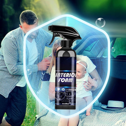 Spray limpiador de espuma multiusos para interiores de automóviles 