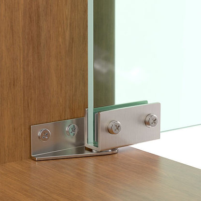 Punching-free Glass Door Hinges