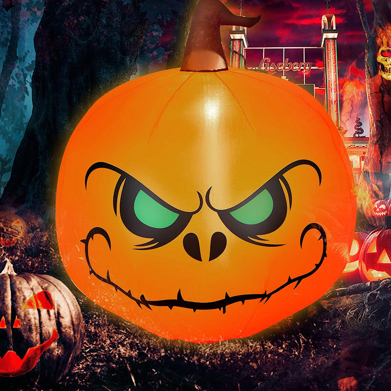 Luz de calabaza inflable grande de Halloween