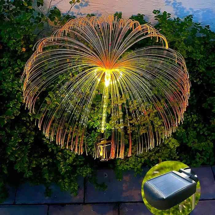 🔥Gran oferta de año nuevo 49% de descuento🔥 Luz ambiental de medusa solar impermeable para césped al aire libre que cambia de color