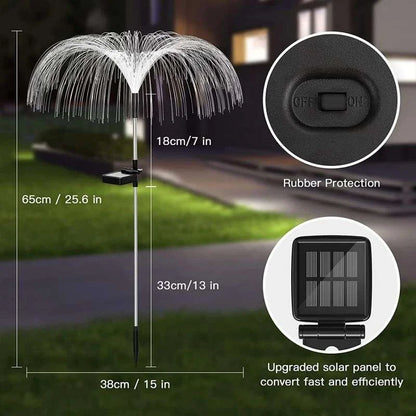 🔥Gran oferta de año nuevo 49% de descuento🔥 Luz ambiental de medusa solar impermeable para césped al aire libre que cambia de color