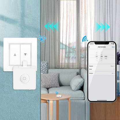 Pulsador de botón de interruptor inteligente: sin cableado, aplicación Bluetooth ni control de temporizador