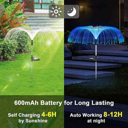 🔥Gran oferta de año nuevo 49% de descuento🔥 Luz ambiental de medusa solar impermeable para césped al aire libre que cambia de color