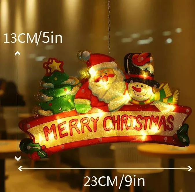 ⛄Christmas pre-sale🎄2023 Christmas Window Hanging Lights💡