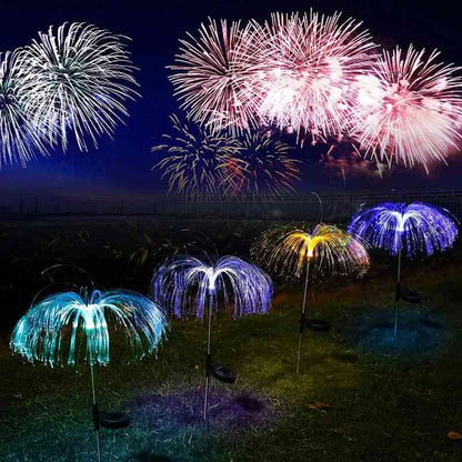 🔥Gran oferta de año nuevo 49% de descuento🔥 Luz ambiental de medusa solar impermeable para césped al aire libre que cambia de color