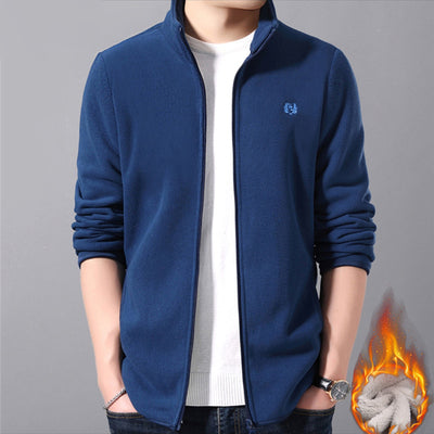 【A Warm Gift in Winter】 Men's Lightweight Full Zip Outdoor Casual Soft Fleece Jacket