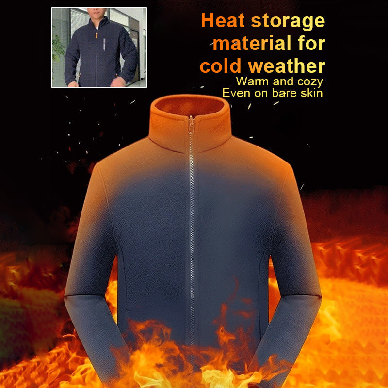 🎅Oferta de Navidad: 50 % de descuento 🥳Chaqueta con forro polar artificial de doble cara 