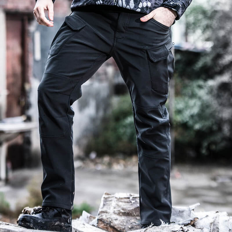 Pantalones tácticos de invierno para senderismo impermeables de concha suave para hombre 