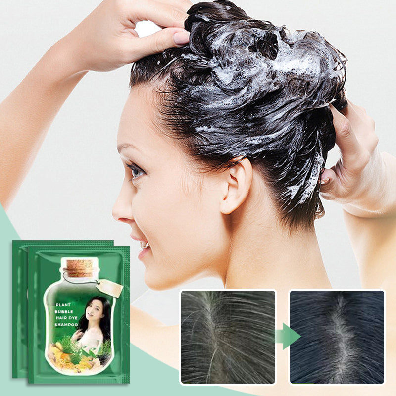 【Regalo de Navidad】 Champú para teñir el cabello con burbujas vegetales de 10 piezas (50% de descuento) 