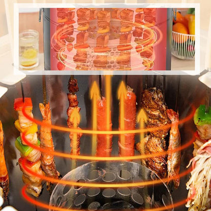 Cubo para parrilla de barbacoa sin humo de acero inoxidable 