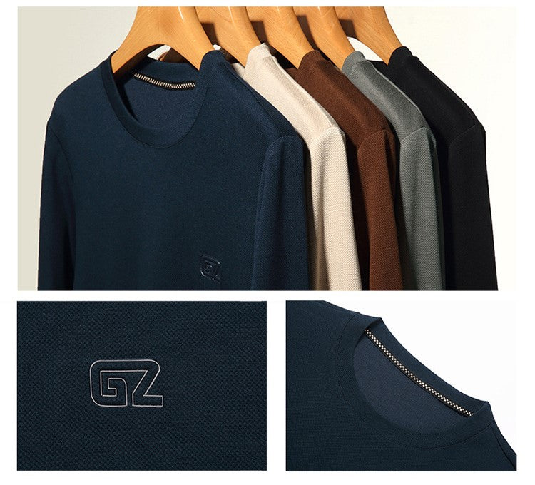 🔥COMPRAR 2 Envío gratis🔥Sudadera simple con cuello redondo para hombre Otoño/Invierno⛄