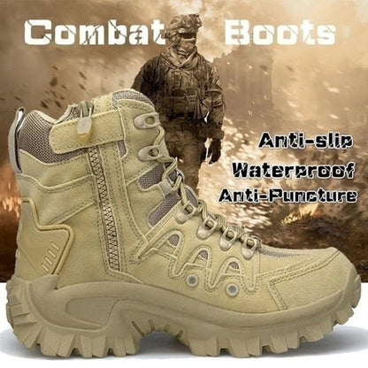 🔥49% DE DESCUENTO HOY🔥Botas de senderismo antideslizantes impermeables para exteriores para hombre Botas de combate