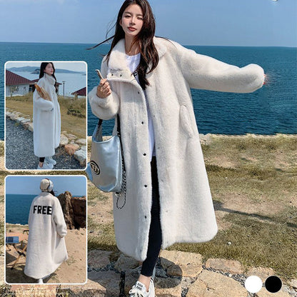 🔥✨Christmas sale 50%OFF🎅🎁[Best Gift For Her] Women's Faux Lambswool Warm Coat