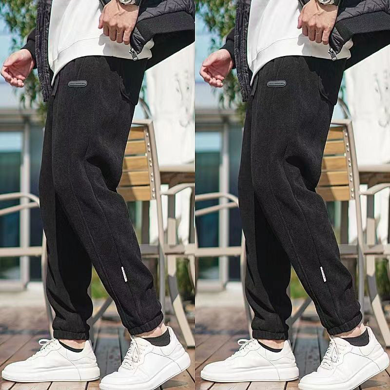 Pantalones deportivos con puños versátiles y de moda para hombre