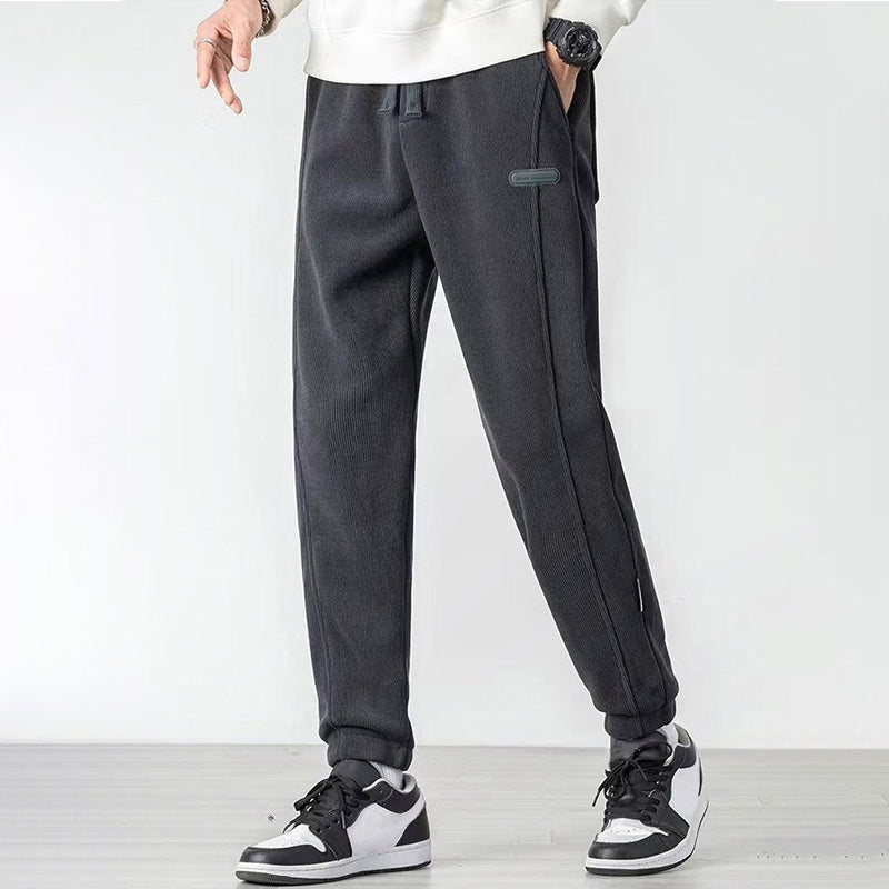 Pantalones deportivos con puños versátiles y de moda para hombre