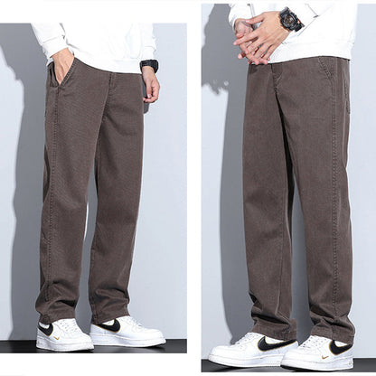 Pantalones casuales de pierna ancha para hombres (66% de descuento)