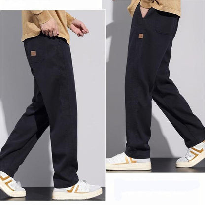 🔥Compre 2 envíos gratis🔥Pantalones de pierna recta sueltos con cordón a la moda para hombre （68% de descuento）