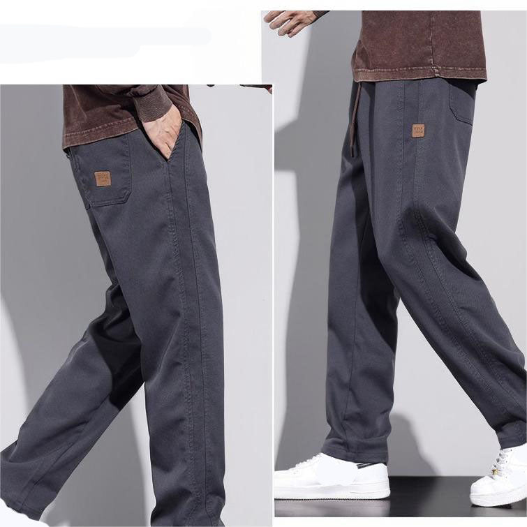 🔥Compre 2 envíos gratis🔥Pantalones de pierna recta sueltos con cordón a la moda para hombre （68% de descuento）